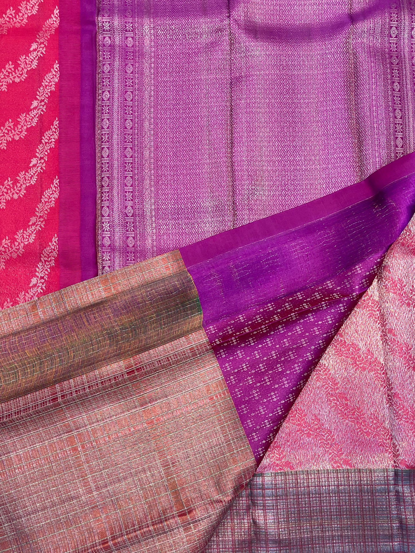 Kanchipuram Handloom Pure Silk Red Saree - Sai Varun SIlks