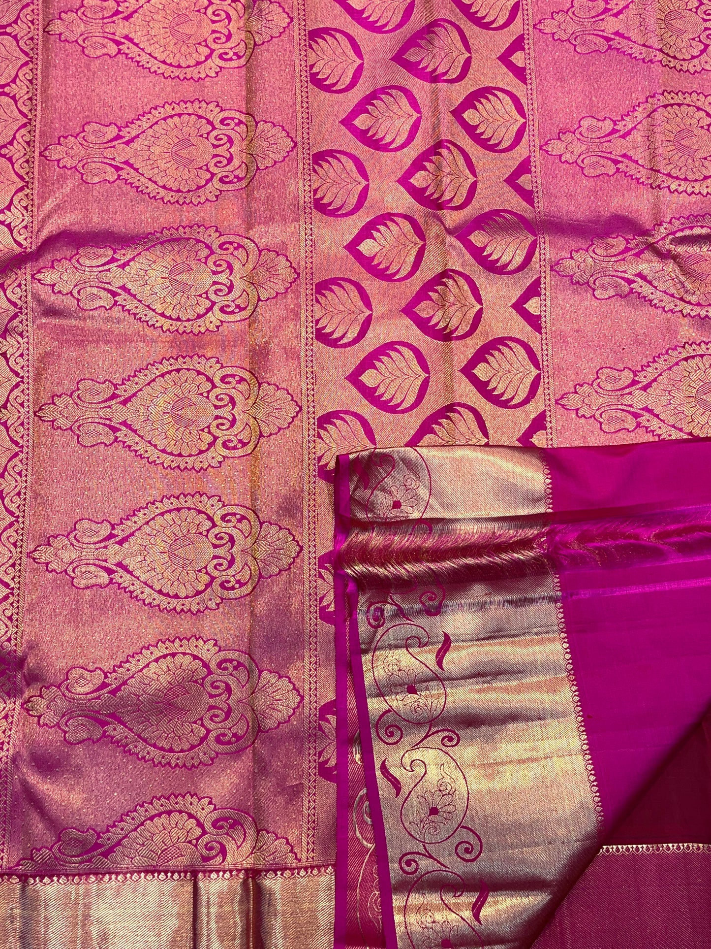 Kanchipuram Handloom Pure Silk Maroon Saree - Sai Varun SIlks