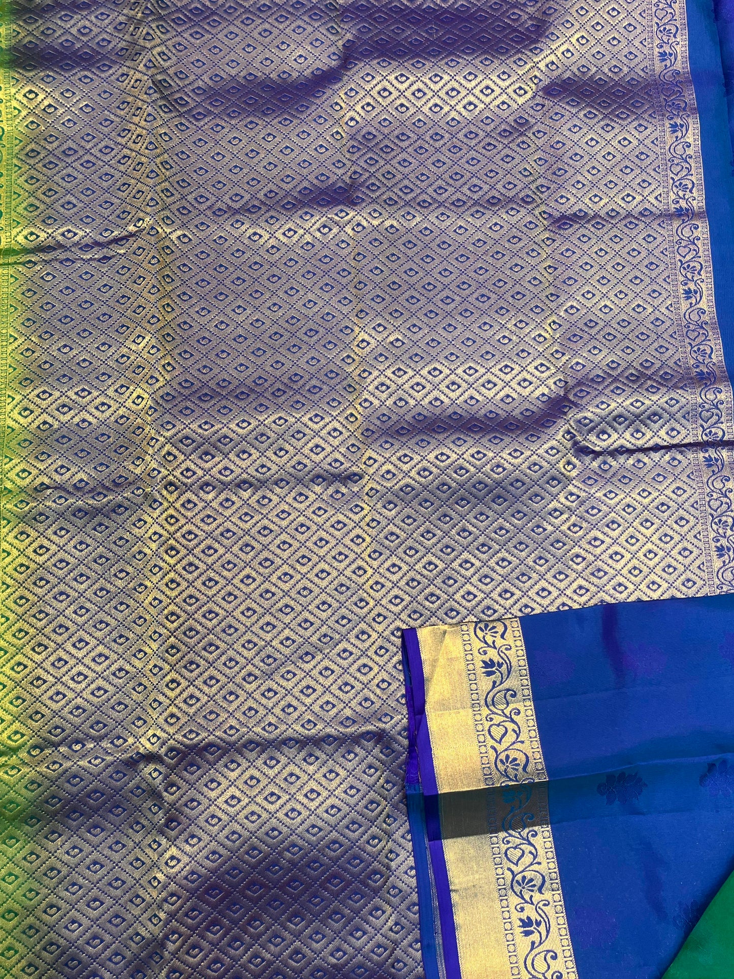 Kanchipuram Handloom Silk Green Saree - Sai Varun SIlks