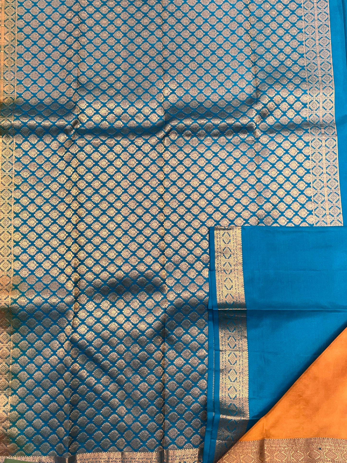 Yellow Small Border Pure Silk Saree - Sai Varun SIlks