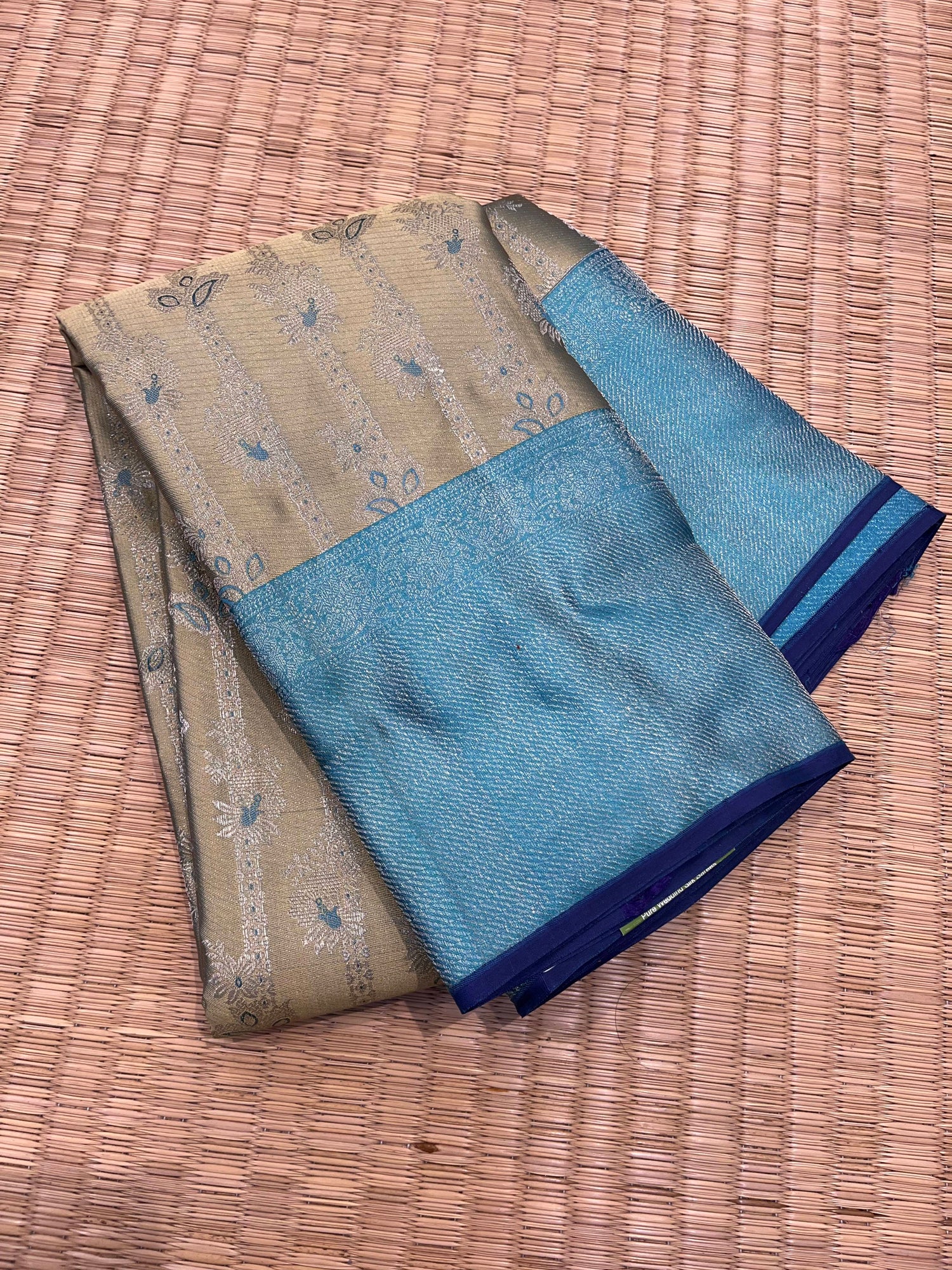 Kanchipuram Pure Handloom Silk Light Mustard Saree - Sai Varun SIlks