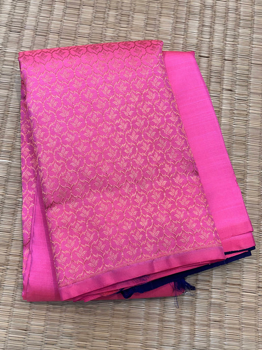Kanchipuram Handloom Pure Silk Baby Pink Saree - Sai Varun SIlks